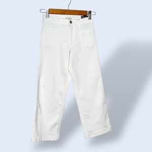 NEW Crewcuts Kids White Wide‎ Leg Adjustable Waistband Jeans Size 8
